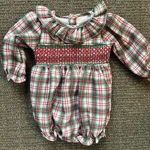 Christmas Plaid Smock Bubble